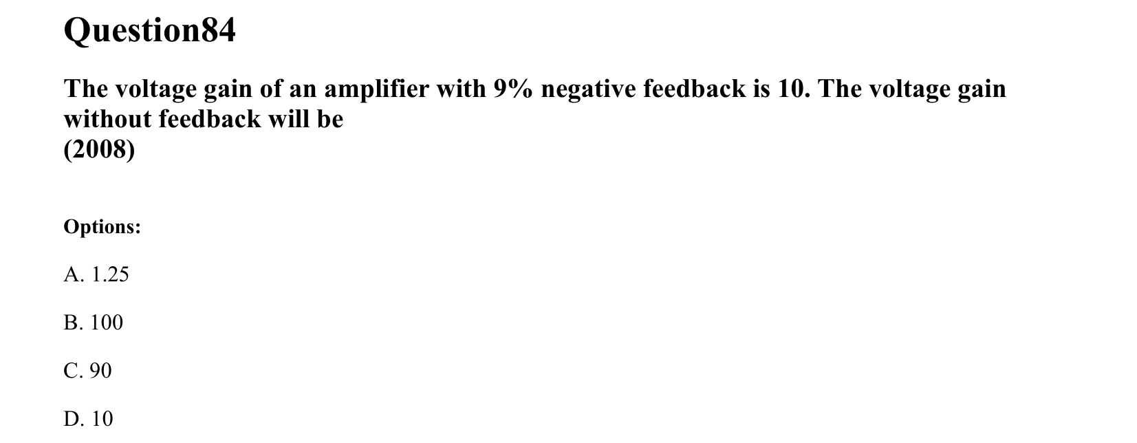 Semiconductor Electronics question 84