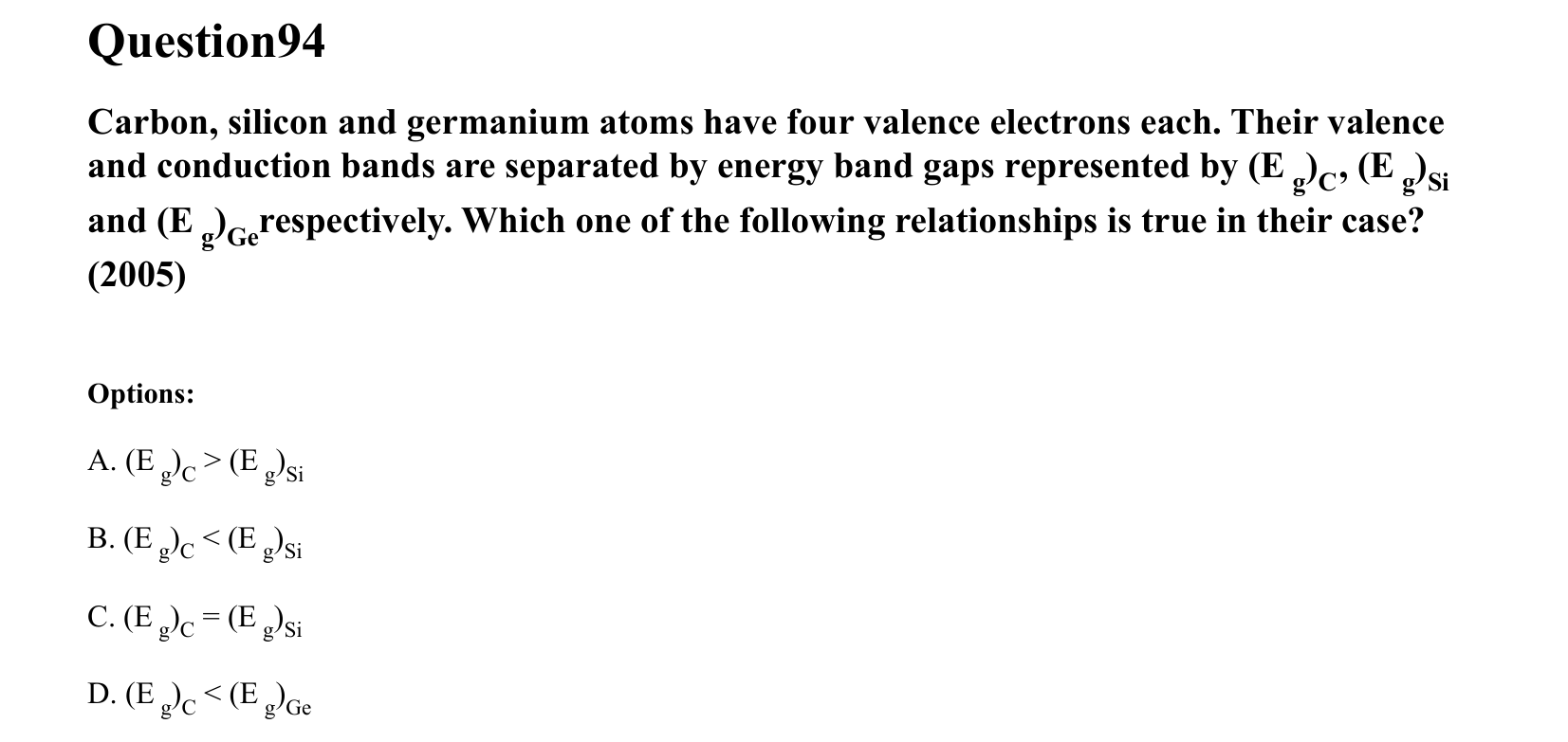 Semiconductor Electronics question 94