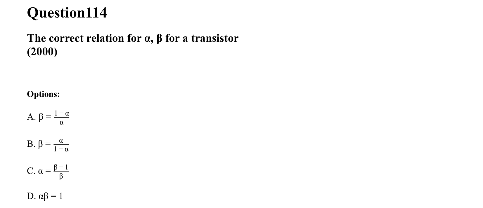 Semiconductor Electronics question 114