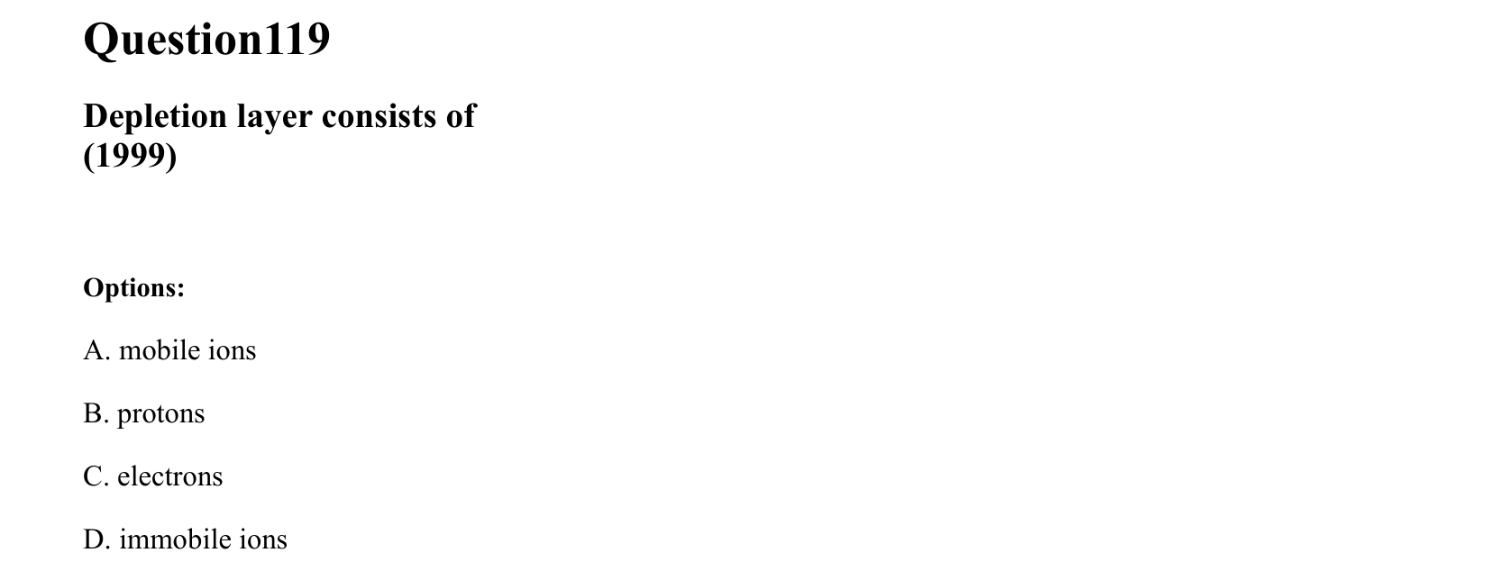 Semiconductor Electronics question 119