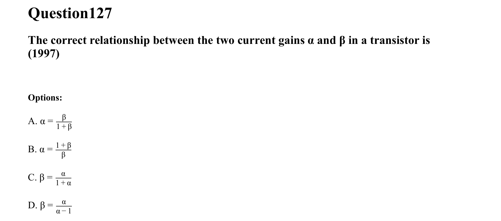Semiconductor Electronics question 127