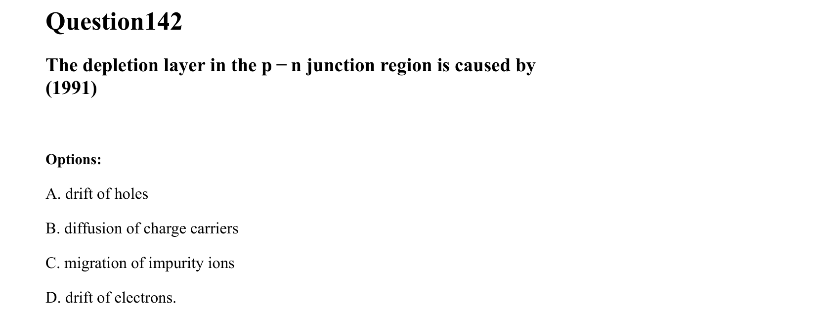 Semiconductor Electronics question 142
