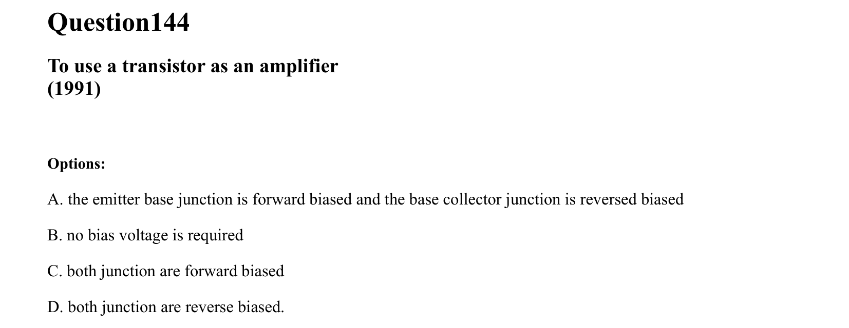 Semiconductor Electronics question 144